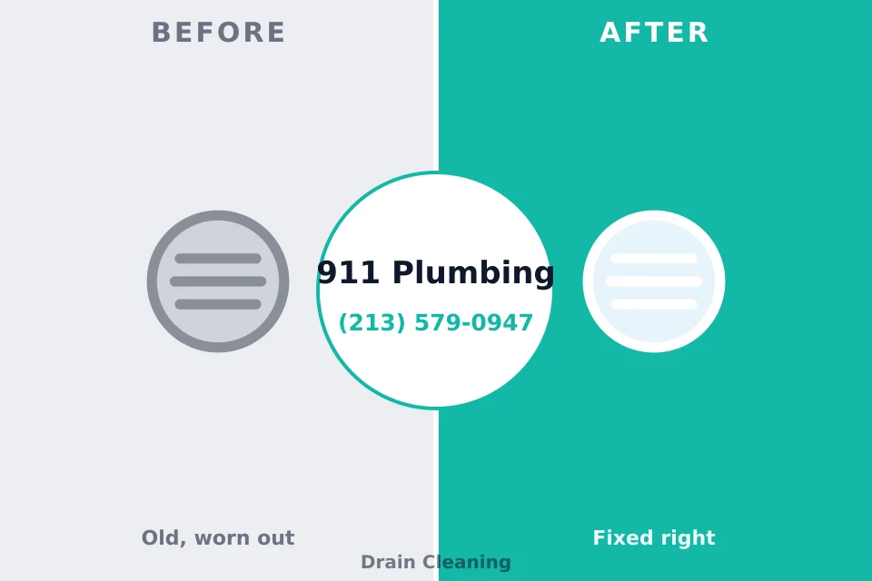 Before and after: plumbing repair Berlin Heights, OH
